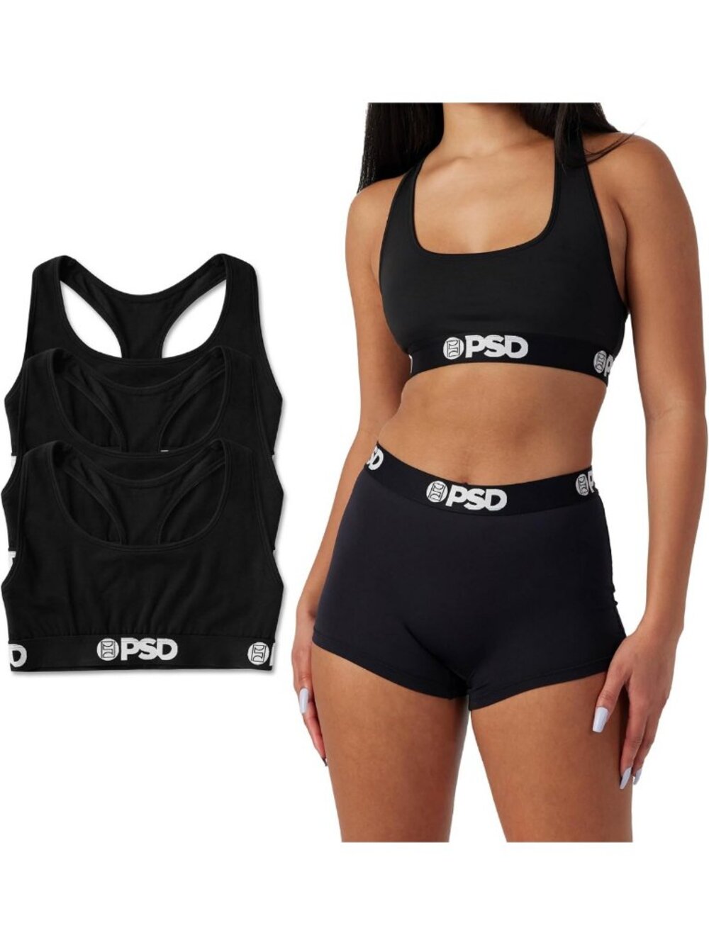 Soft Modal Sports Bra for Women - Supportive Racerback Loungewear Bra